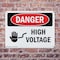 Signmission High Voltage Danger Sign, Plastic, 10in W x 7in L, 2PK OS-2PACK-DS-P-710-L-1326 - alternate 3